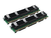 Crucial - DDR2 - sats - 8 GB: 2 x 4 GB - FB-DIMM 240-pin - 800 MHz / PC2-6400 - Fullt buffrat - ECC CT2KIT51272AP80E