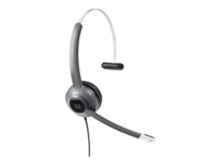Cisco 521 Wired Single - Headset - på örat - kabelansluten - 3,5 mm kontakt - återanvänd CP-HS-W-521-USB-RF
