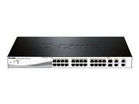 D-Link DES 1210 - Switch - Administrerad - 24 x 10/100 + 2 x kombinations-Gigabit SFP + 2 x 10/100/1000 - skrivbordsmodell - PoE DES-1210-28P