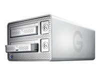 G-Technology G-DOCK ev GDKTHEA20002BDB - Hårddiskarray - 2 TB - 2 fack (SATA-600) - HDD 1 TB x 2 - Thunderbolt (extern) 0G02722