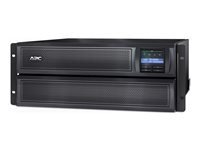 APC Smart-UPS X 3000 Rack/Tower LCD - UPS (rackmonterbar/extern) - AC 230 V - 2700 Watt - 3000 VA - Ethernet 10/100, RS-232, USB - utgångskontakter: 12 - 4U - svart - med APC UPS Network Management Card AP9631 SMX3000HVNC