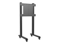 Multibrackets M Counterbalanced Floorstand - Monteringskomponent (golvstativ med hjul) - för LCD-TV - stainless steel - svart 7350105214233