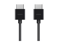 Belkin BOOST CHARGE - Ultra High Speed - HDMI-kabel - HDMI hane till HDMI hane - 2 m - svart - stöd för 8K - för P/N: AVC006BTSGY, F4U098BT, F4U110BT, INC003TTBK, INC004BTSGY AV10175BT2MBKV2