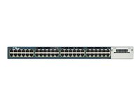 Cisco Catalyst 3560X-48P-S - Switch - Administrerad - 48 x 10/100/1000 (PoE) - rackmonterbar - PoE WS-C3560X-48P-S