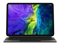 Apple Magic Keyboard - Tangentbord och foliefodral - med pekdyna - bakgrundsbelyst - Apple Smart connector - QWERTY - internationell engelska - för 10.9-inch iPad Air (4th generation, 5th generation); 11-inch iPad Air (M2, M3); 11-inch iPad Pro (1st generation, 2nd generation, 3rd generation, 4th generation) MXQT2Z/A