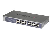 NETGEAR Plus JGS524Ev2 - Switch - Administrerad - 24 x 10/100/1000 - skrivbordsmodell, rackmonterbar JGS524E-200EUS