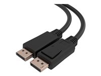C2G 10ft (3m) C2G TAA-Compliant DisplayPort Cable with Latches - 8K 60Hz - DisplayPort-kabel - TAA-kompatibel - DisplayPort (hane) spärrad till DisplayPort (hane) spärrad - DisplayPort 1.4 - 30 V - 3 m - dubbelriktad, 8K60 Hz (7680 x 4320) stöd - svart C2G50114