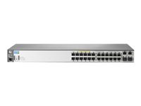 HPE Aruba 2620-24-PPoE+ - Switch - L4 - Administrerad - 12 x 10/100 (PoE) + 12 x 10/100 + 2 x SFP - rackmonterbar - PoE J9624A#ABB