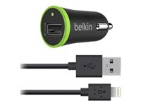 Belkin Car Charger - Strömadapter för bil - 1 A (USB) - svart F8J026BT04-BLK