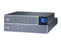 APC Easy UPS On-Line - UPS (kan monteras i rack) - AC 230 V - 2700 Watt - 3000 VA - litiumjon - RS-232, USB - utgångskontakter: 7 - 4U - 19" - svart med silver - för Modbus Card SRVSMB001 SRVL3KRILRK