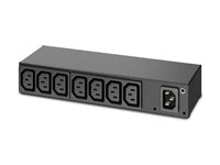 APC Basic Rack PDU AP6015A - Kraftdistributionsenhet (kan monteras i rack) - AC 100/120/200/208/230/240 V - ingång: IEC 60320 C14 - utgångskontakter: 8 (power IEC 60320 C13) - 1U - svart - för P/N: SCL500RM1U, SMTL3KRM2UCLNC, SMX3KR2UNCX145, SRYL15K20RMXLT, SRYL5K20XLT24 AP6015A