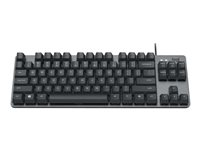 Logitech K835 TKL - Tangentbord - USB - QWERTY - nordiskt (danska/finska/norska/svenska) - tangentbrytare: TTC Red - grafit/skiffergrå 920-010032