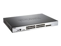 D-Link DWS 3160 - Switch - Administrerad - 20 x 10/100/1000 (PoE) + 4 x kombinations-Gigabit SFP - rackmonterbar - PoE DWS-3160-24PC