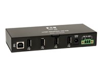 Eaton Tripp Lite series 4-Port Rugged Industrial USB 2.0 Hi-Speed Hub w 15KV ESD Immunity Metal Mountable - Hubb - 4 x USB 2.0 - DIN-skenmonterbar, väggmonterbar U223-004-IND
