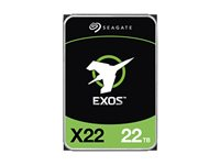 Seagate Exos X22 ST22000NM000E - Hårddisk - 22 TB - inbyggd - 3.5" - SAS 12Gb/s - 7200 rpm ST22000NM000E