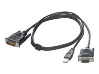 C2G - Projektorkabel - M1 (hane) till USB, HD-15 (VGA) (hane) - 1 m 81245