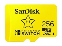 SanDisk Nintendo Switch - Flash-minneskort - 256 GB - UHS-I U3 - mikroSDXC UHS-I - för Nintendo Switch SDSQXAO-256G-GNCZN