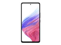 Samsung Galaxy A53 5G - Enterprise Edition - 5G pekskärmsmobil - dual-SIM - RAM 6 GB / Internminne 128 GB - microSD slot - OLED-skärm - 6.5" - 2400 x 1080 pixlar (120 Hz) - 4x bakre kameror 64 MP, 12 MP, 5 MP, 5 MP - front camera 32 MP - fantastisk svart SM-A536BZKNEEB