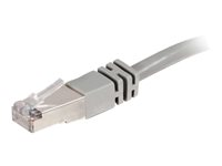 C2G Cat5e Booted Shielded (STP) Network Patch Cable - Patch-kabel - RJ-45 (hane) till RJ-45 (hane) - 7 m - STP - CAT 5e - formpressad - grå 83755