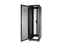 APC NetShelter SV - Rack skåp - svart - 42U - 19" - för P/N: SMT2200RM2UNC, SMT3000RM2UNC, SMTL1500RM3UC, SMTL1500RMI3UC, SMX2KRMLVNCUS AR2400