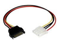 StarTech.com 30 cm SATA till LP4-strömkabeladapter - F/M - Strömadapter - 4 pin intern effekt (hona) till SATA-ström (hane) - 30.48 cm - för P/N: SATSASBP425 LP4SATAFM12