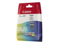 Canon CLI-526 Multipack - 3-pack - gul, cyan, magenta - original - bläcktank - för PIXMA iP4950, iX6550, MG5350, MG6150, MG6250, MG8150, MG8250, MX715, MX885, MX892, MX895 4541B009