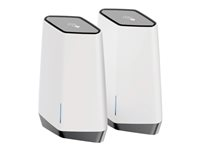 NETGEAR Orbi Pro SXK80 - Wifi-system - (router, utökning) - mesh 1GbE, 2.5GbE - Wi-Fi 6 - Trippelband - väggmonterbar, takmonterbar SXK80-100EUS