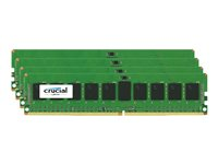 Crucial - DDR4 - sats - 32 GB: 4 x 8 GB - DIMM 288-pin - 2133 MHz / PC4-17000 - CL15 - 1.2 V - registrerad - ECC CT4K8G4RFS4213