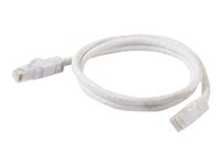 C2G Cat6 Booted Unshielded (UTP) Network Patch Cable - Patch-kabel - RJ-45 (hane) till RJ-45 (hane) - 1.5 m - UTP - CAT 6 - formpressad, hakfri, tvinnad - vit 83487