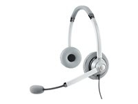 Jabra UC Voice 750 Duo Light - Headset - på örat - kabelansluten - ljust 7599-829-209