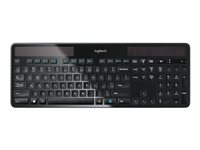 Logitech Wireless Solar K750 - Tangentbord - trådlös - 2.4 GHz - nordisk 920-002925