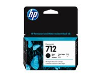 HP 712 - 38 ml - svart - original - DesignJet - bläckpatron - för DesignJet Studio, T210, T230, T250, T630, T650 3ED70A