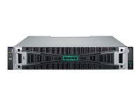 HPE Modular Smart Array 2070 10/25GbE iSCSI SFF Storage - Halvledarenhet/hårddisk-array - 92 TB - 24 fack (SAS-3) - SSD 7.68 TB x 12 - iSCSI (10 GbE), iSCSI (25 GbE) (extern) - kan monteras i rack - 2U - med 4 x 25Gb iSCSI XCVR-transceiver P84184-B25