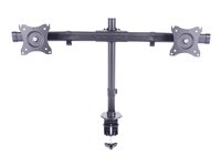 Multibrackets M Deskmount Basic Dual - Monteringssats (montering på skrivbord) - för 2 LCD-bildskärmar - stål, höggradig aluminium - svart - skärmstorlek: 15"-27" - klämma, monterbar 7350073733309