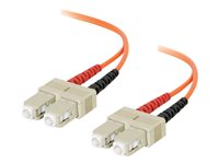 C2G Low-Smoke Zero-Halogen - Patch-kabel - SC-läge (multi-mode) (hane) till SC-läge (multi-mode) (hane) - 7 m - fiberoptisk - 62,5/125 mikron - orange 85243