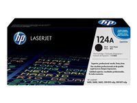 HP 124A - Svart - original - LaserJet - tonerkassett (Q6000A) - för Color LaserJet 1600, 2600n, 2605, 2605dn, 2605dtn, CM1015 MFP, CM1017 MFP Q6000A