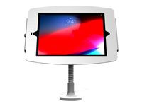 Compulocks iPad Pro 11" (1-4th Gen) Space Enclosure Flex Arm Mount - Monteringssats (flexibel arm, hölje) - för surfplatta - låsbar - höggradig aluminium - vit - skärmstorlek: 11" - väggmonterbar, monterbar på ytor, bänkskiva - för Apple 11-inch iPad Pro (1:a generation, 2a generation, 3:e generationen, 4:e generation) 159W211SENW