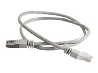 C2G Cat5e Booted Shielded (STP) Network Patch Cable - Patch-kabel - RJ-45 (hane) till RJ-45 (hane) - 100 m - STP - CAT 5e - formpressad - grå 83760