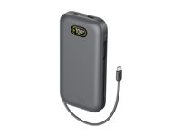 Belkin UltraCharge Pro - Power bank - 27000 mAh - 140 Watt - Fast Charge, QC - 2 utdatakontakter (USB, USB-C) - träkol BPB040HQCH