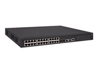 HPE FlexNetwork 5130-24G-PoE+-2SFP+-2XGT (370W) EI - Switch - L3 - Administrerad - 24 x 10/100/1000 (PoE+) + 2 x 1 Gigabit / 10 Gigabit SFP+ + 2 x 10 Gigabit Ethernet - rackmonterbar - PoE+ (370 W) JG940A#ABB