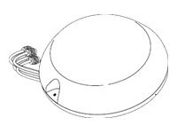 Cisco Aironet Dual Band MIMO Low Profile Ceiling Mount Antenna - Antenn - Wi-Fi - 3,5 dBi-peak (för 5150 MHz - 5850 MHz), 2,5 dBi topp (för 2400 MHz-2500 MHz) - rundstrålande - kan monteras i tak, inomhus AIR-ANT2451NV-R=