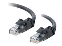 C2G Cat6 Booted Unshielded (UTP) Crossover Patch Cable - Övergångskabel - RJ-45 (hane) till RJ-45 (hane) - 1 m - UTP - CAT 6 - formpressad, hakfri, tvinnad - svart 83540