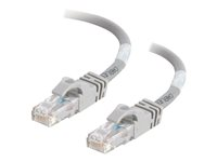 C2G Cat6 Booted Unshielded (UTP) Network Patch Cable - Patch-kabel - RJ-45 (hane) till RJ-45 (hane) - 5 m - UTP - CAT 6 - formpressad, hakfri, tvinnad - grå 83370