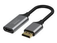 VISION - Videokort - DisplayPort hane till HDMI hona - svart - 4K60Hz stöd TC-DPHDMI8K/BL