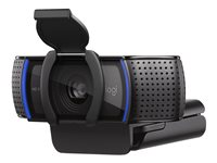 Logitech HD Pro Webcam C920S - Webbkamera - färg - 1920 x 1080 - ljud - USB 960-001252