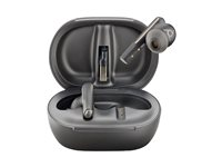 HP Poly Voyager Free 60+ UC - True wireless-hörlurar med mikrofon - inuti örat - aktiv brusradering - USB-A via Bluetooth-adapter - kolsvart - Zoomcertifierad 7Y8G3AA