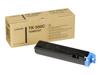 Kyocera TK 500C - Cyan - original - tonersats - för FS-C5016, C5016DN, C5016DNH, C5016DTN, C5016N 370PD5KW