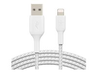 Belkin BOOST CHARGE - Lightning-kabel - Lightning hane till USB hane - 3 m - vit CAA002BT3MWH