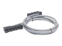 APC Data Distribution Cable - Nätverkskabel - TAA-kompatibel - RJ-45 (hona) till RJ-45 (hona) - 4 m - UTP - CAT 5e - stigare - grå DDCC5E-013