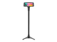 Compulocks Galaxy Tab A7 10.4" Space Enclosure Portable Floor Stand - Monteringssats (hölje, ställ) - 45° visningsvinkel - för surfplatta - låsbar - aluminium, stål - svart - skärmstorlek: 10.4" - golvstående - för Samsung Galaxy Tab A7 (10.4 tum) 147B104GA7SB